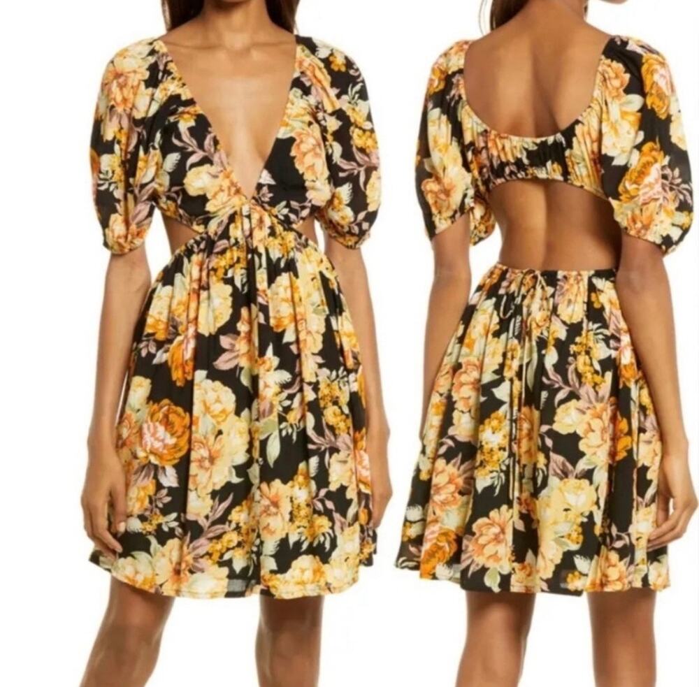 Bardot Boho Cutout Vacation Beach Resort Dress Size 8